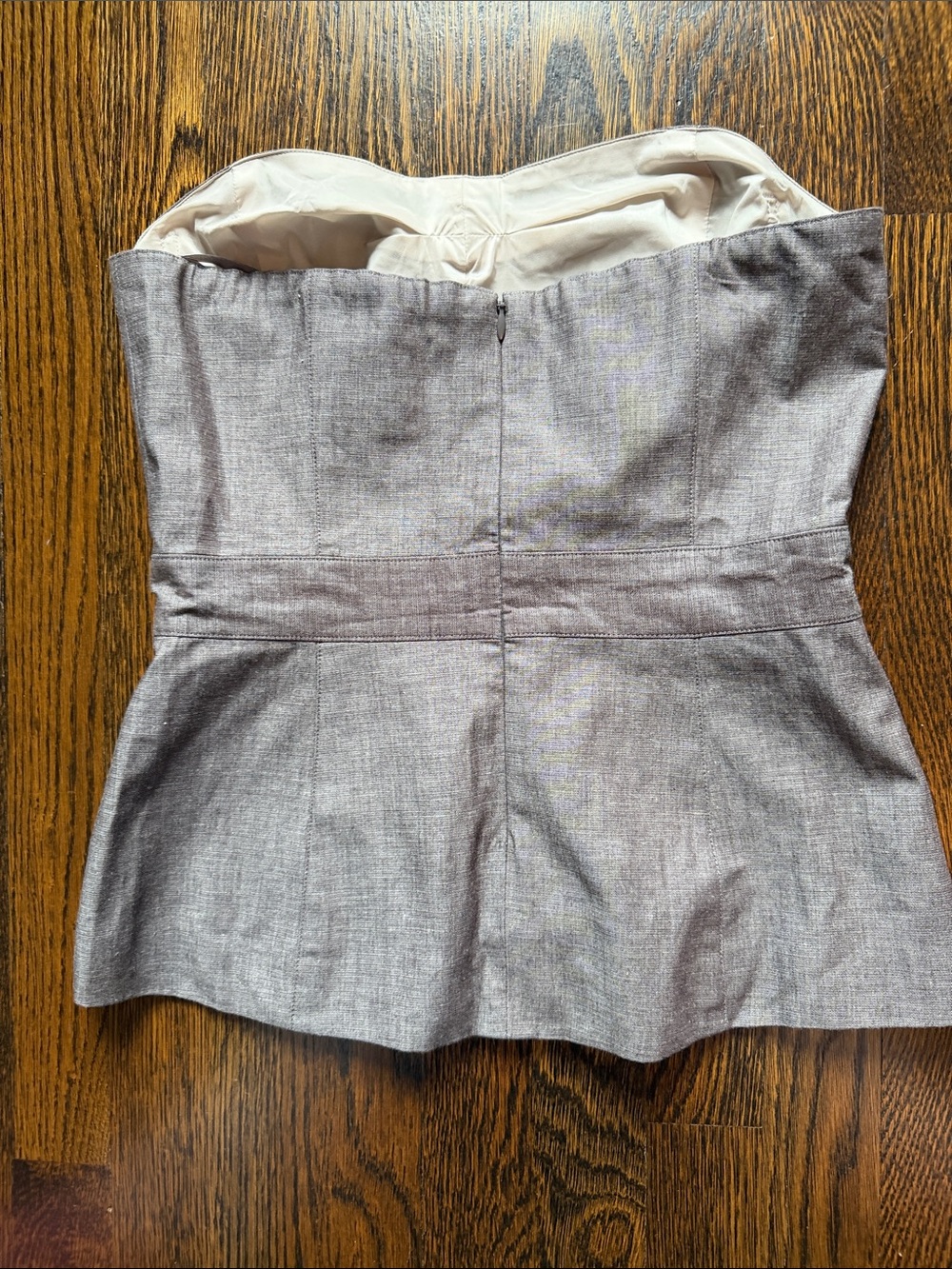 NWT Banana Republic Linen Blen Strapless Bustier Top size 4 - Picture 3 of 5
